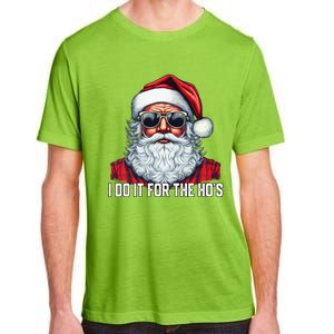 I Do It For The Hos Santa Christmas 2023 Funny Long Sleeve Adult ChromaSoft Performance T-Shirt