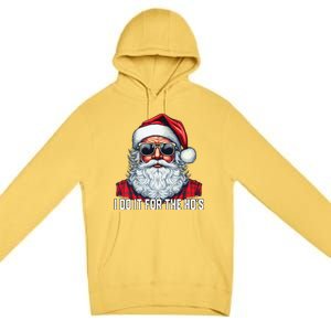 I Do It For The Hos Santa Christmas 2023 Funny Long Sleeve Premium Pullover Hoodie