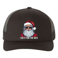 I Do It For The Hos Santa Christmas 2023 Funny Long Sleeve Yupoong Adult 5-Panel Trucker Hat