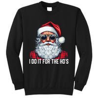 I Do It For The Hos Santa Christmas 2023 Funny Long Sleeve Sweatshirt