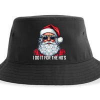 I Do It For The Hos Santa Christmas 2023 Funny Long Sleeve Sustainable Bucket Hat