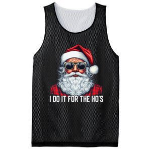 I Do It For The Hos Santa Christmas 2023 Funny Long Sleeve Mesh Reversible Basketball Jersey Tank