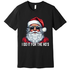 I Do It For The Hos Santa Christmas 2023 Funny Long Sleeve Premium T-Shirt