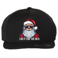 I Do It For The Hos Santa Christmas 2023 Funny Long Sleeve Wool Snapback Cap