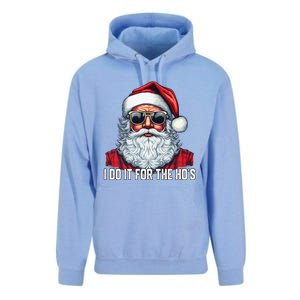 I Do It For The Hos Santa Christmas 2023 Funny Long Sleeve Unisex Surf Hoodie