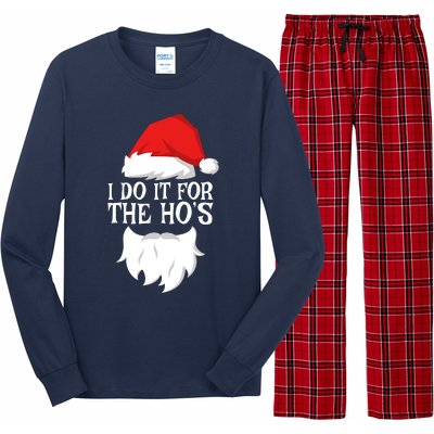 I Do It For The HoS Santa Christmas Long Sleeve Pajama Set