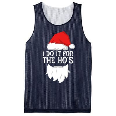 I Do It For The HoS Santa Christmas Mesh Reversible Basketball Jersey Tank