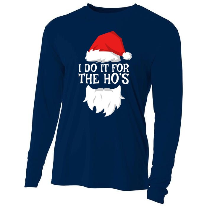 I Do It For The HoS Santa Christmas Cooling Performance Long Sleeve Crew