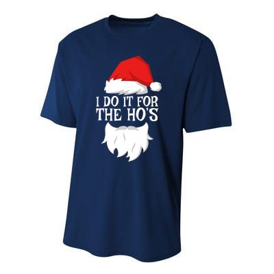 I Do It For The HoS Santa Christmas Performance Sprint T-Shirt