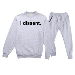 I Dissent Premium Crewneck Sweatsuit Set