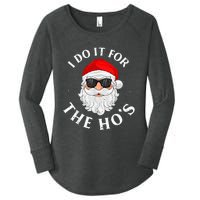 I Do It For The Hos Funny Christmas Pajama Family Xmas  Women's Perfect Tri Tunic Long Sleeve Shirt