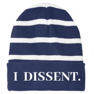 I Dissent Striped Beanie with Solid Band