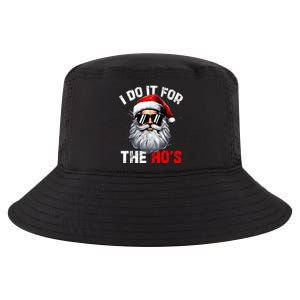 I Do It For The Hos Funny Inappropriate Christmas Santa Face Cool Comfort Performance Bucket Hat