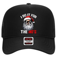 I Do It For The Hos Funny Inappropriate Christmas Santa Face Trucker Hat