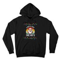 I Do It For The Hos Funny Inappropriate Christmas Santa Face Tall Hoodie