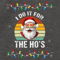 I Do It For The Hos Funny Inappropriate Christmas Santa Face Vector Backpack
