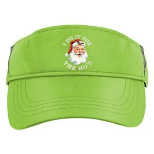 I Do It For The Hos Funny Inappropriate Christmas Santa Face Gift Adult Drive Performance Visor