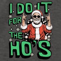I Do It For The HoS Funny Christmas Santa Claus Vector Backpack