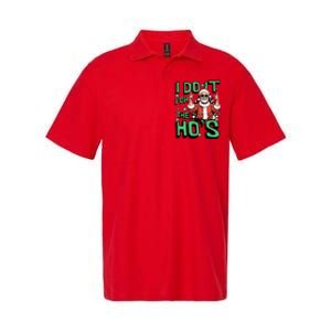 I Do It For The HoS Funny Christmas Santa Claus Softstyle Adult Sport Polo