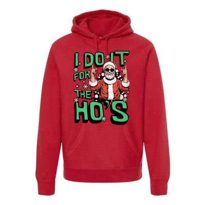 I Do It For The HoS Funny Christmas Santa Claus Premium Hoodie