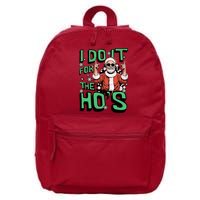 I Do It For The HoS Funny Christmas Santa Claus 16 in Basic Backpack