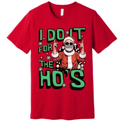 I Do It For The HoS Funny Christmas Santa Claus Premium T-Shirt
