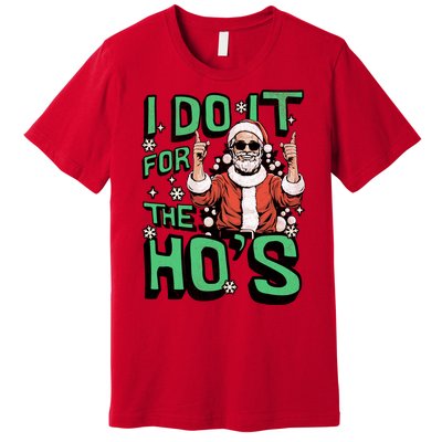 I Do It For The HoS Funny Christmas Santa Claus Premium T-Shirt