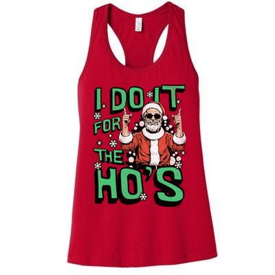 I Do It For The HoS Funny Christmas Santa Claus Womens Tank Top