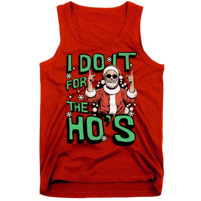 I Do It For The HoS Funny Christmas Santa Claus Tank Top