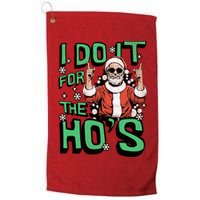 I Do It For The HoS Funny Christmas Santa Claus Golf Towel
