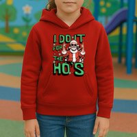 I Do It For The HoS Funny Christmas Santa Claus Kids Hoodie
