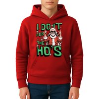 I Do It For The HoS Funny Christmas Santa Claus Kids Hoodie