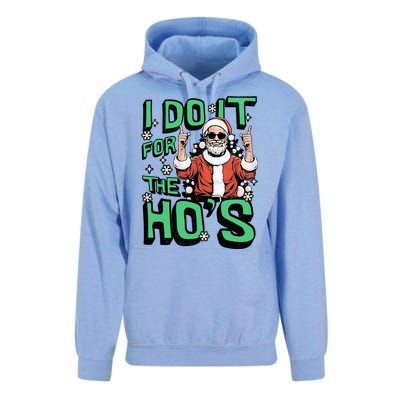 I Do It For The HoS Funny Christmas Santa Claus Unisex Surf Hoodie