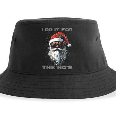 I Do It For The HoS Funny Santa Inappropriate Christmas Sustainable Bucket Hat