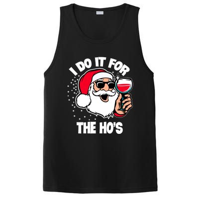 I Do It For The Hos Adult Funny Inappropriate Christmas Gift PosiCharge Competitor Tank