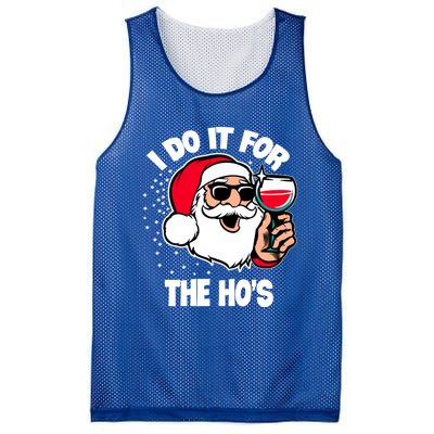 I Do It For The Hos Adult Funny Inappropriate Christmas Gift Mesh Reversible Basketball Jersey Tank