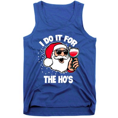 I Do It For The Hos Adult Funny Inappropriate Christmas Gift Tank Top