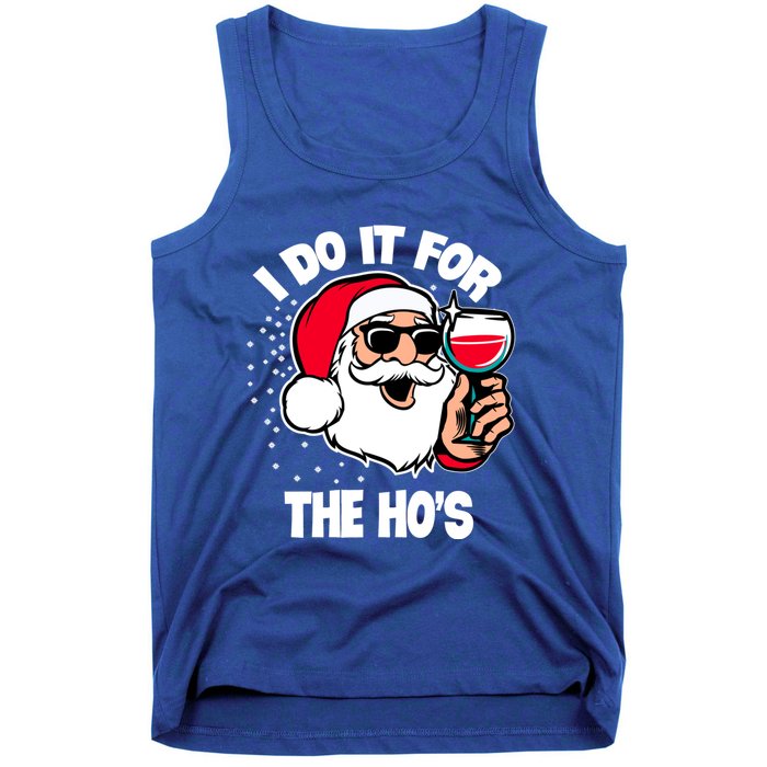 I Do It For The Hos Adult Funny Inappropriate Christmas Gift Tank Top