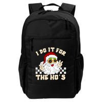 I Do It For The Hos Hippy Peace Santa Claus Christmas Backpack