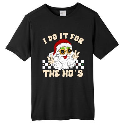 I Do It For The Hos Hippy Peace Santa Claus Christmas Tall Fusion ChromaSoft Performance T-Shirt