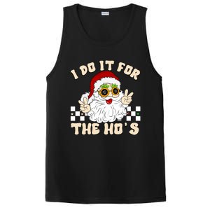 I Do It For The Hos Hippy Peace Santa Claus Christmas PosiCharge Competitor Tank