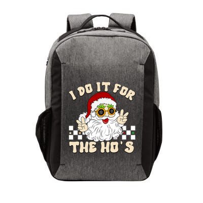 I Do It For The Hos Hippy Peace Santa Claus Christmas Vector Backpack