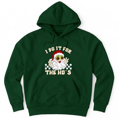 I Do It For The Hos Hippy Peace Santa Claus Christmas Hoodie