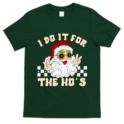 I Do It For The Hos Hippy Peace Santa Claus Christmas T-Shirt