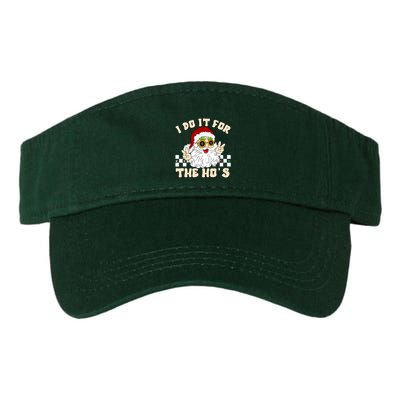 I Do It For The Hos Hippy Peace Santa Claus Christmas Visor