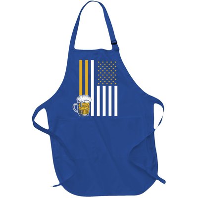 Independence Day Is A Federal Holiday Proud To Be American Gift Full-Length Apron With Pockets