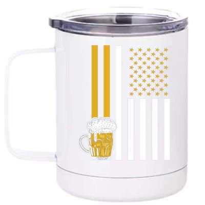 Independence Day Is A Federal Holiday Proud To Be American Gift 12 oz Stainless Steel Tumbler Cup