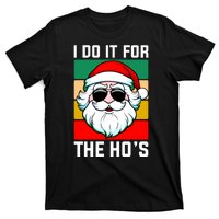 I Do It For The Hos Santa Claus Shades Funny Christmas T-Shirt