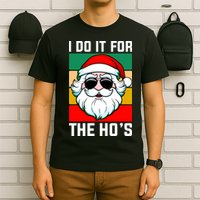 I Do It For The Hos Santa Claus Shades Funny Christmas T-Shirt
