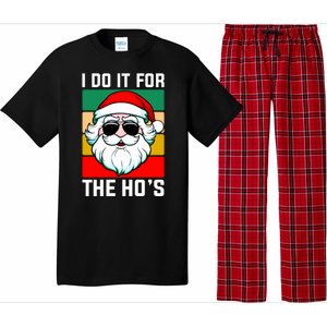 I Do It For The Hos Santa Claus Shades Funny Christmas Pajama Set